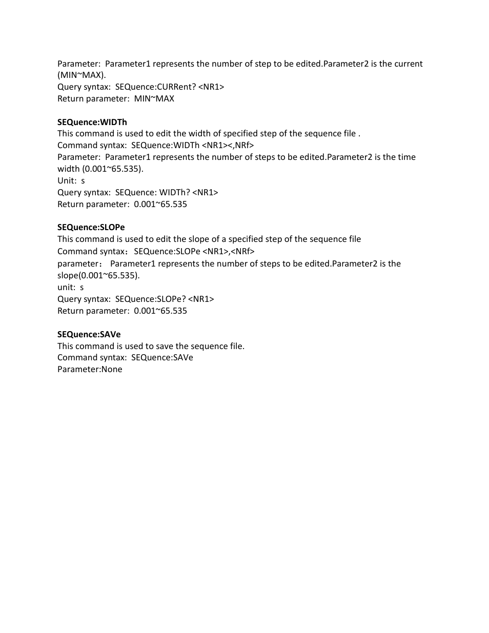 B&K Precision 9116 - Programming Manual User Manual | Page 22 / 23