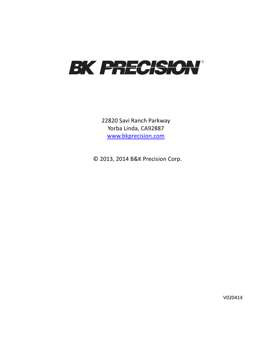 B&K Precision 9116 - Programming Manual User Manual | Page 23 / 23