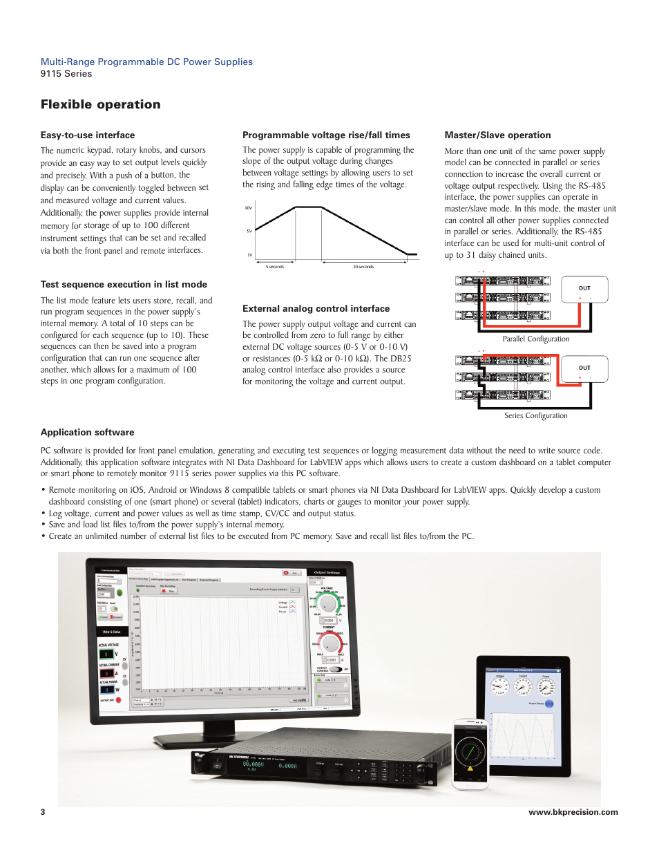 Flexible operation | B&K Precision 9115 Series - Datasheet User Manual | Page 3 / 5