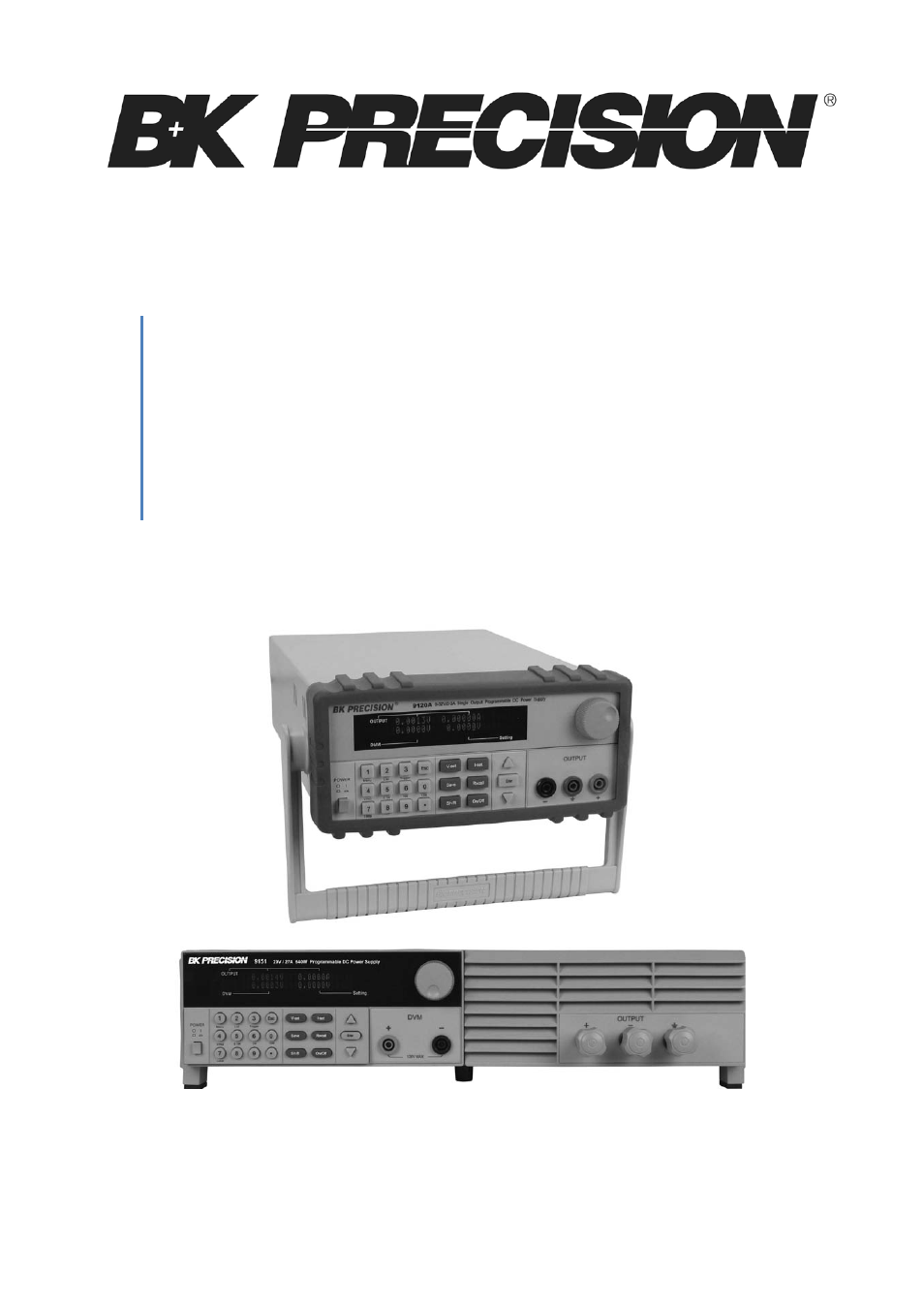 B&K Precision 9150-9153 - Manual User Manual | 50 pages