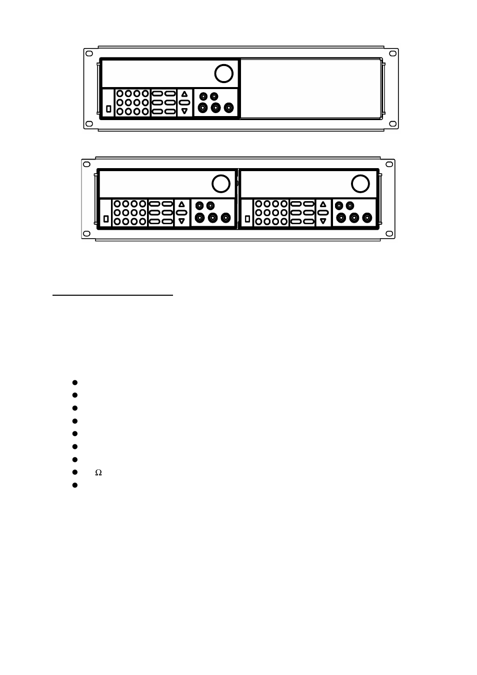 U3. front-panel operation, 1 front panel keys, Front-panel operation | B&K Precision 9150-9153 - Manual User Manual | Page 12 / 50
