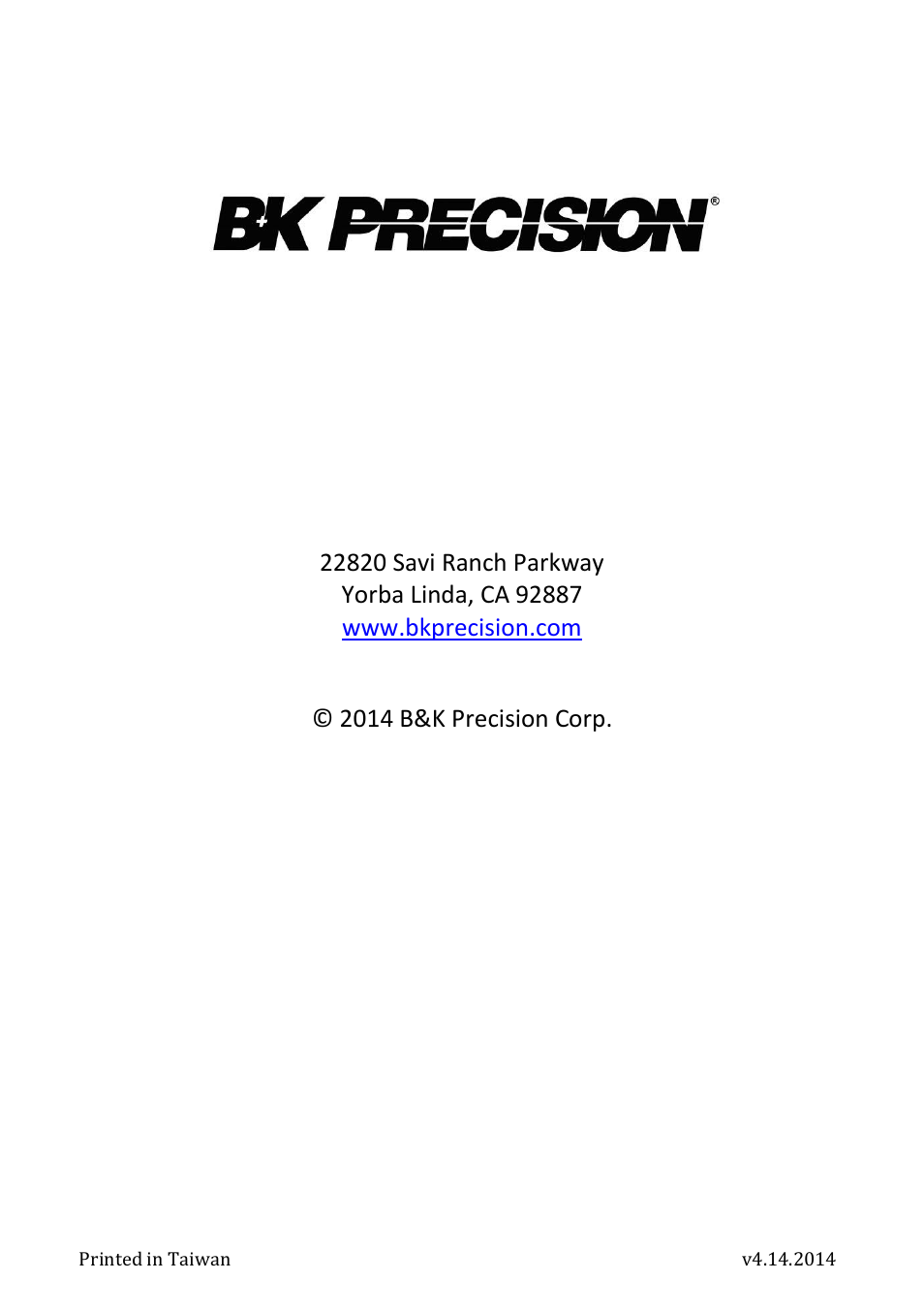 B&K Precision 1673 - Manual User Manual | Page 23 / 23