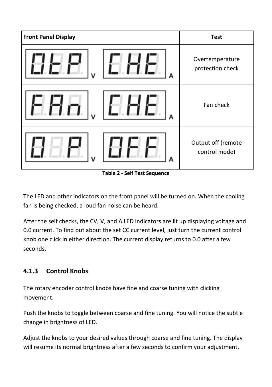 3 control knobs, Control knobs | B&K Precision 1688B - Manual User Manual | Page 14 / 42