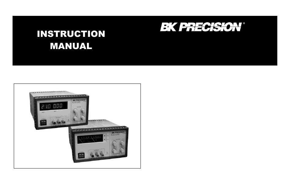 B&K Precision 1620A-1623A - Manual User Manual | 17 pages