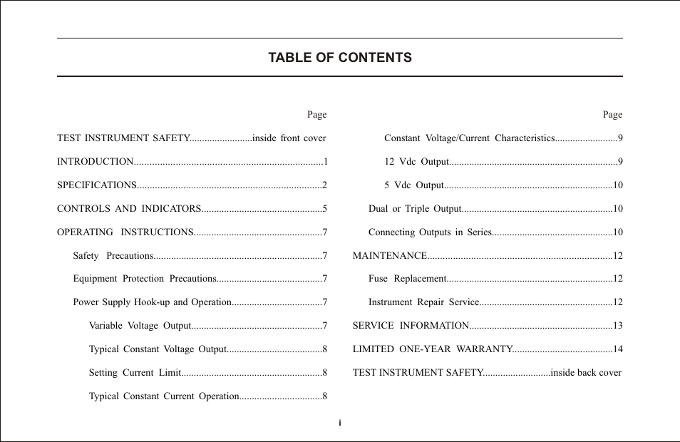 B&K Precision 1670A - Manual User Manual | Page 5 / 22