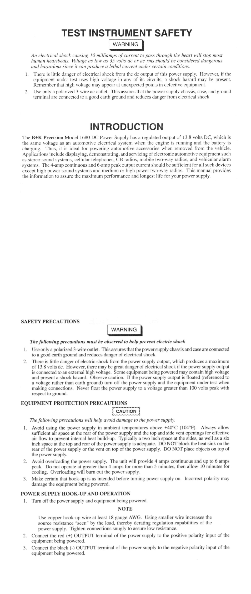 B&K Precision 1680 - Manual User Manual | Page 4 / 6