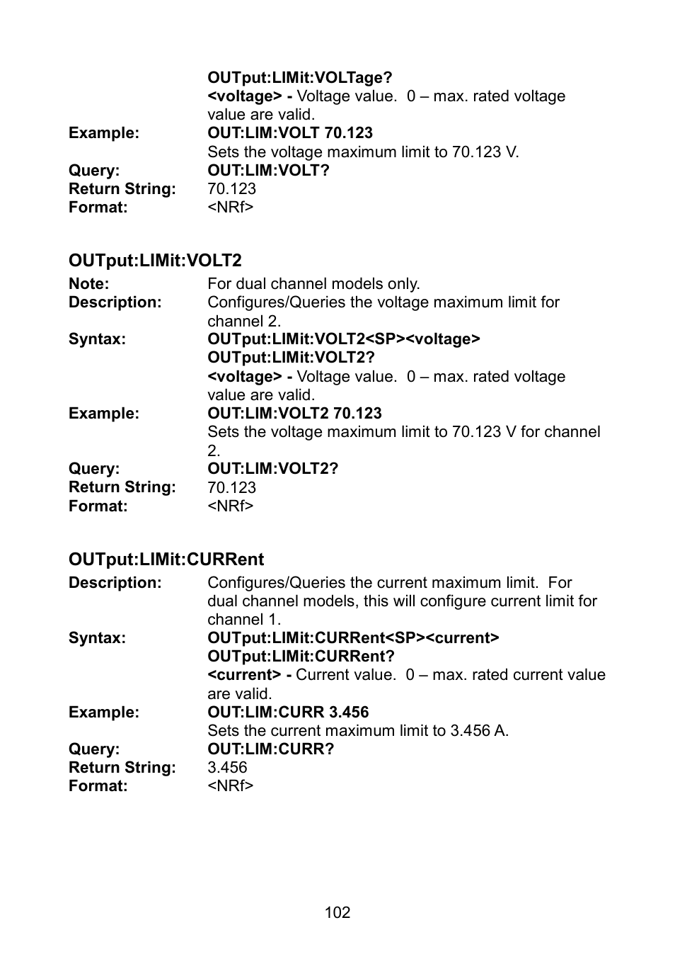 B&K Precision 9171-9174 - Manual User Manual | Page 114 / 187