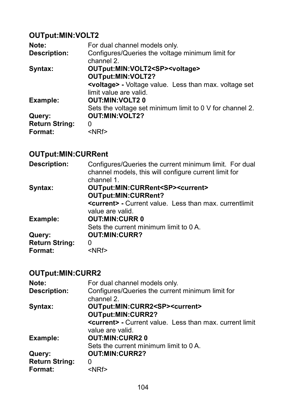 B&K Precision 9171-9174 - Manual User Manual | Page 116 / 187