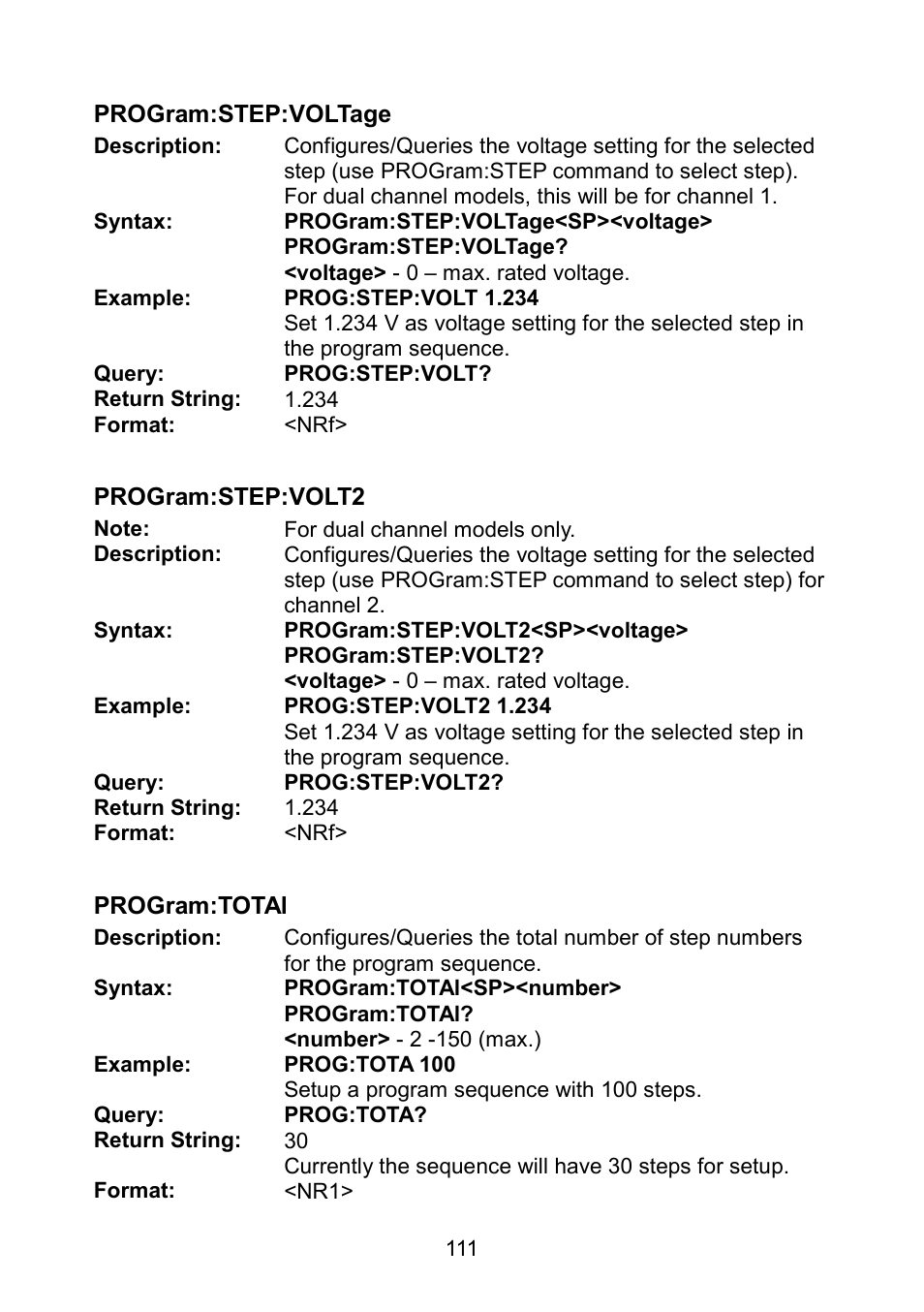 B&K Precision 9171-9174 - Manual User Manual | Page 123 / 187