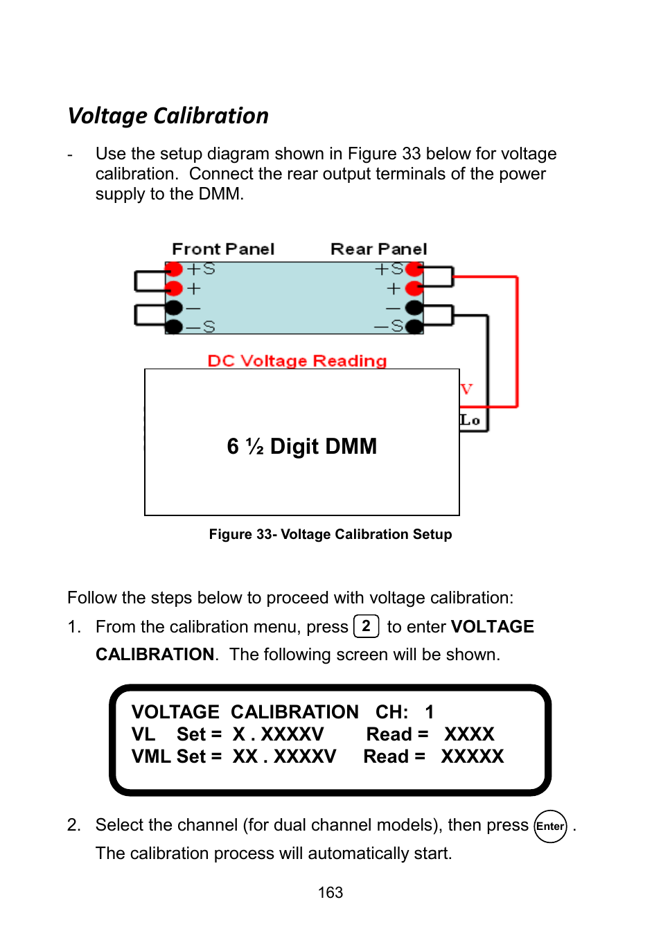 Voltage calibration, 6 ½ digit dmm | B&K Precision 9171-9174 - Manual User Manual | Page 175 / 187