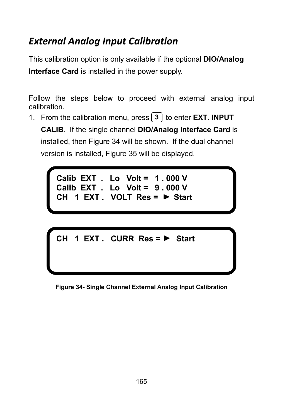 External analog input calibration | B&K Precision 9171-9174 - Manual User Manual | Page 177 / 187
