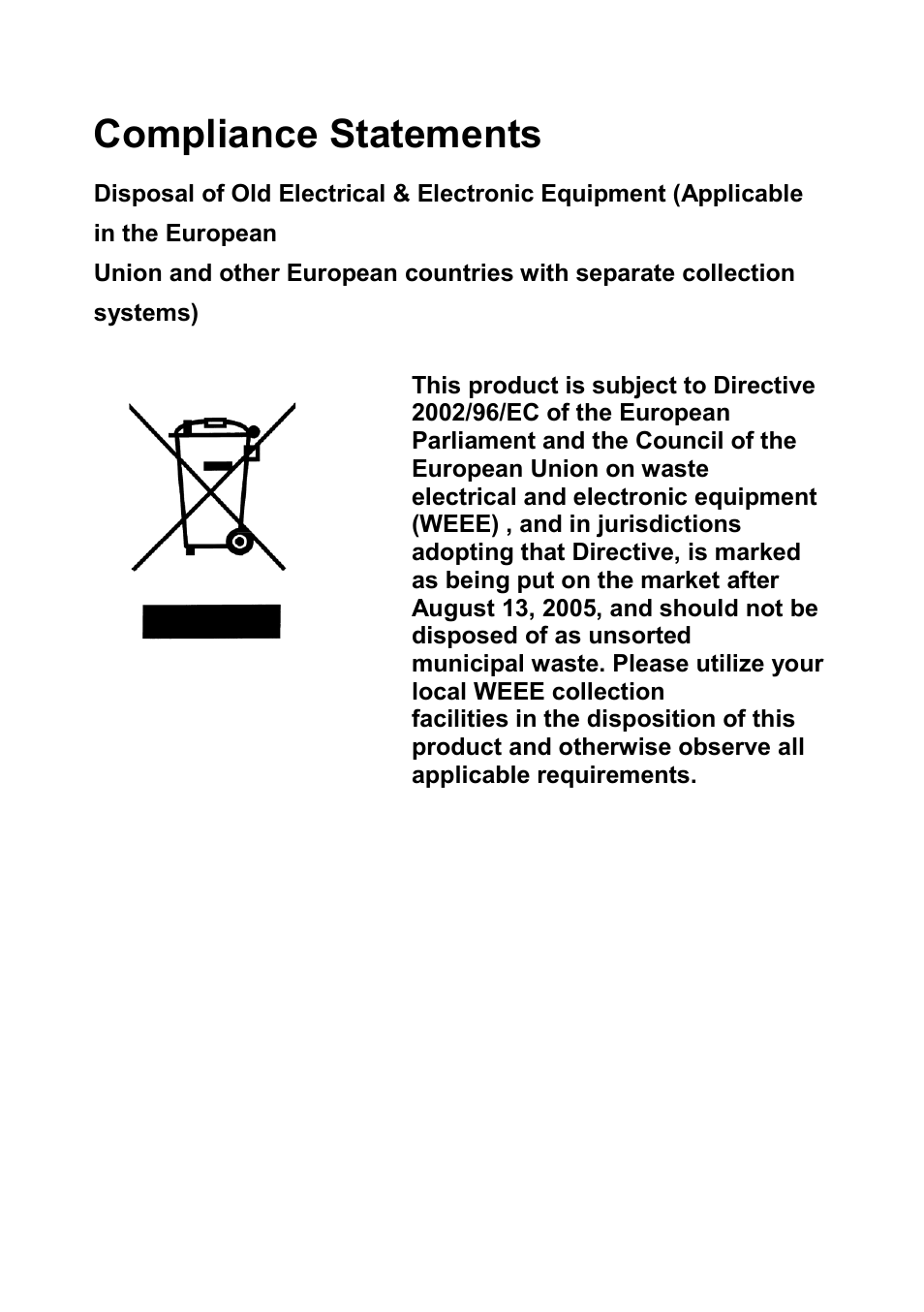 Compliance statements | B&K Precision 9171-9174 - Manual User Manual | Page 6 / 187