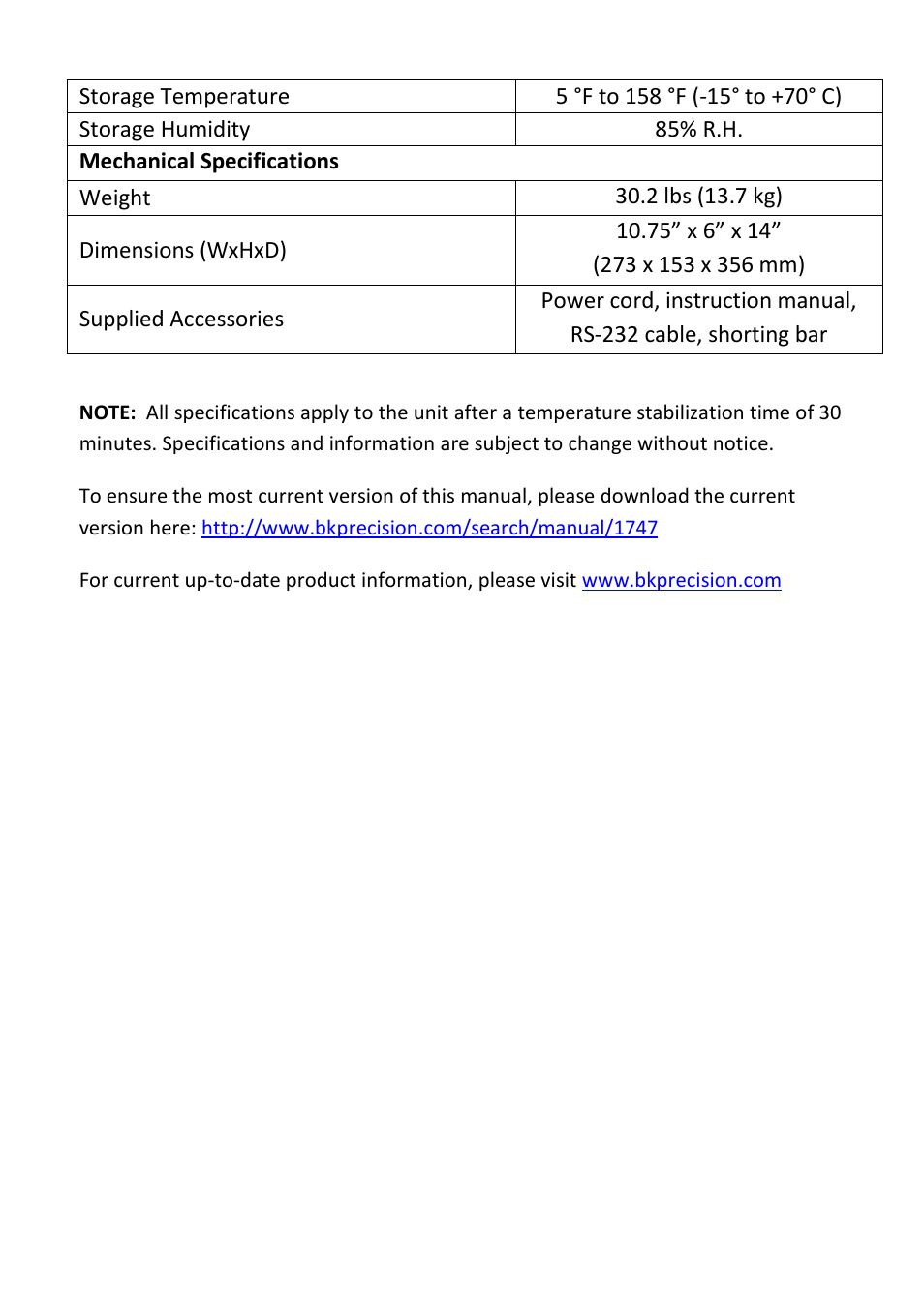 B&K Precision 1747 - Manual User Manual | Page 33 / 37