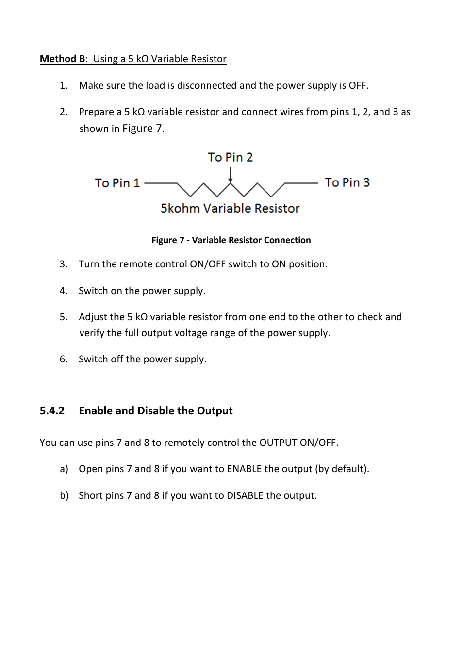 2 enable and disable the output, Enable and disable the output | B&K Precision 1693-1694 - Manual User Manual | Page 17 / 26