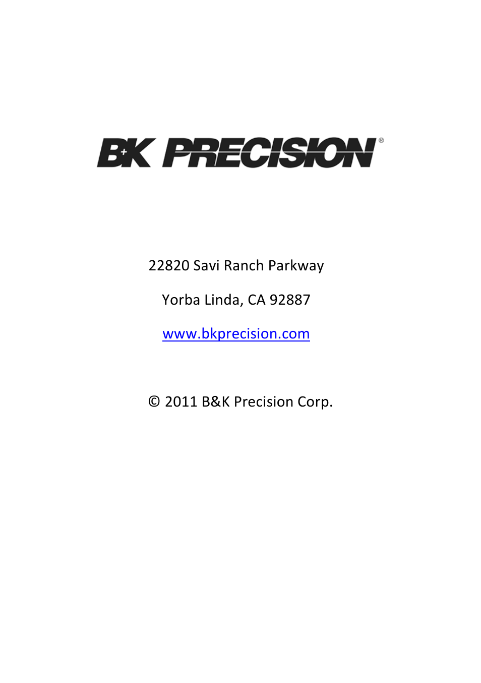 B&K Precision 1693-1694 - Manual User Manual | Page 26 / 26
