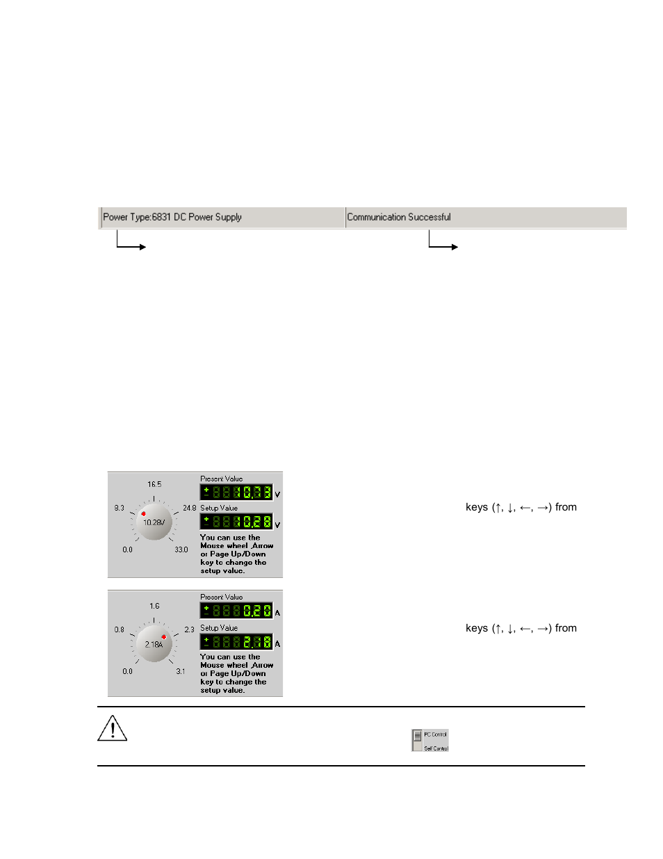 2 status bar, 3 setting voltage and current | B&K Precision 1785B - Manual User Manual | Page 33 / 38