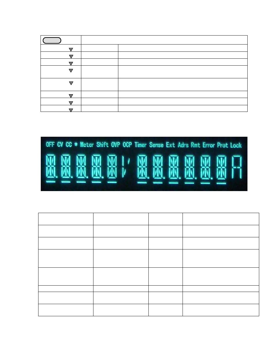 Menu description, Display annunciators | B&K Precision 1785B - Manual User Manual | Page 6 / 38