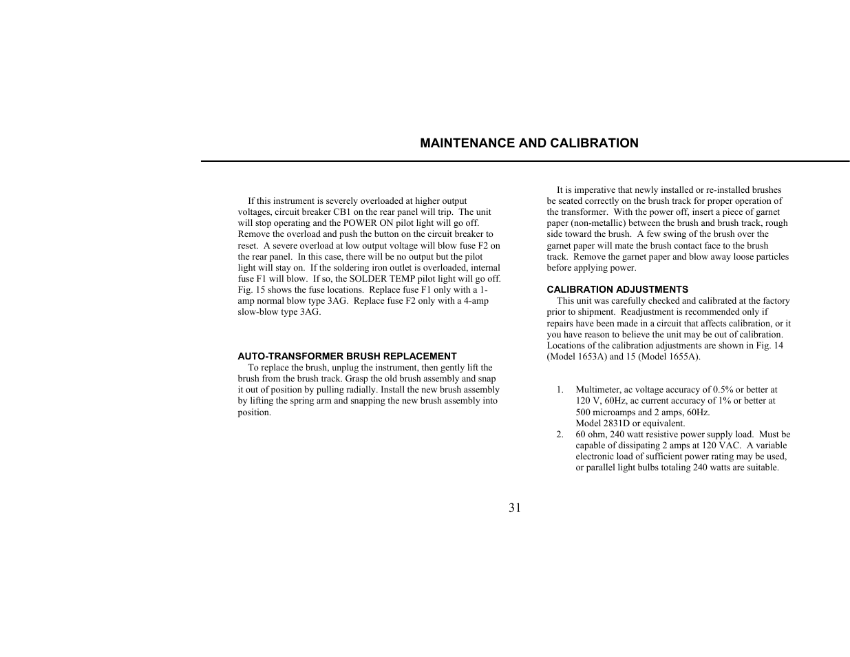 B&K Precision 1655A - Manual User Manual | Page 33 / 81