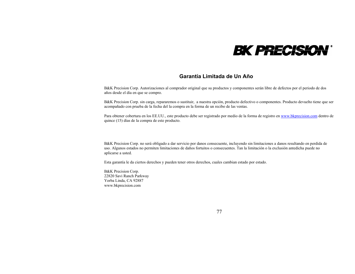 B&K Precision 1655A - Manual User Manual | Page 79 / 81
