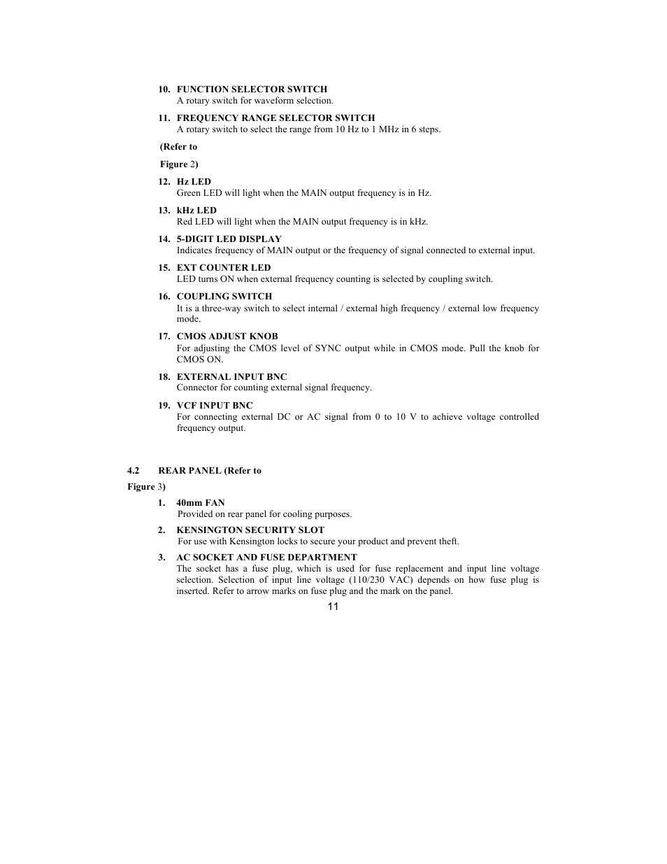 B&K Precision 4003A - Manual User Manual | Page 11 / 19