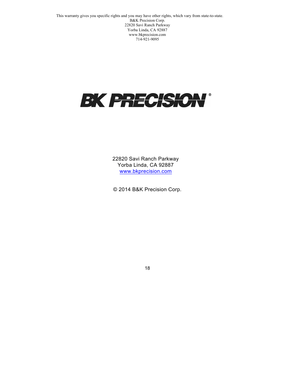 B&K Precision 4003A - Manual User Manual | Page 18 / 19