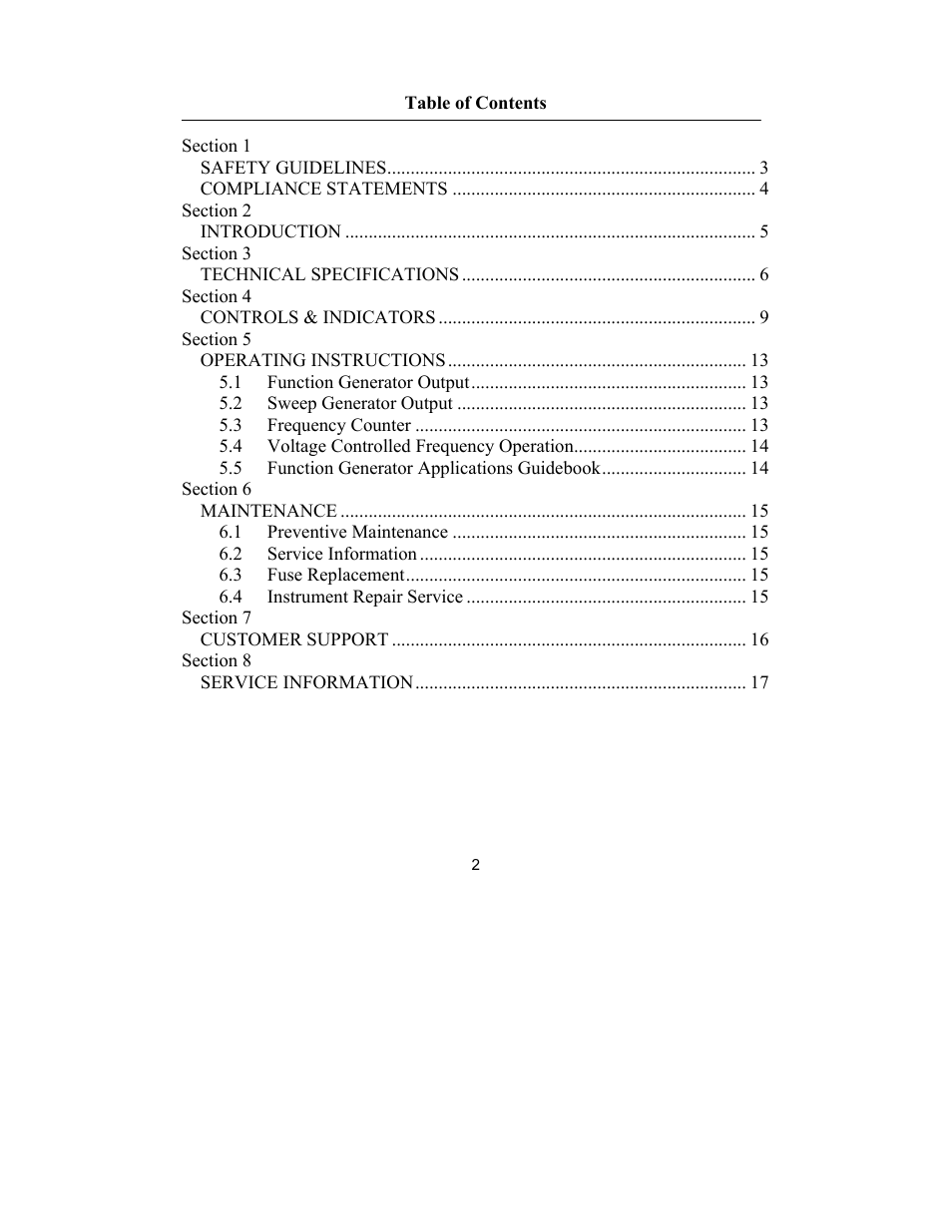 B&K Precision 4003A - Manual User Manual | Page 2 / 19