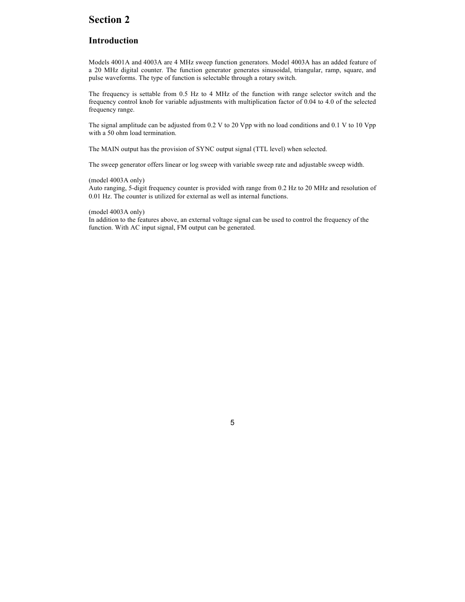 B&K Precision 4003A - Manual User Manual | Page 5 / 19