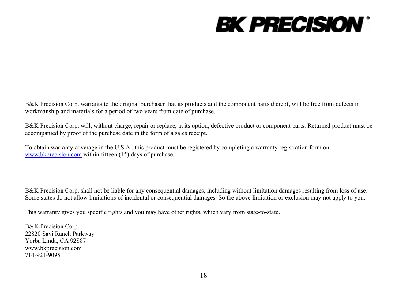 B&K Precision 4010A - Manual User Manual | Page 18 / 39