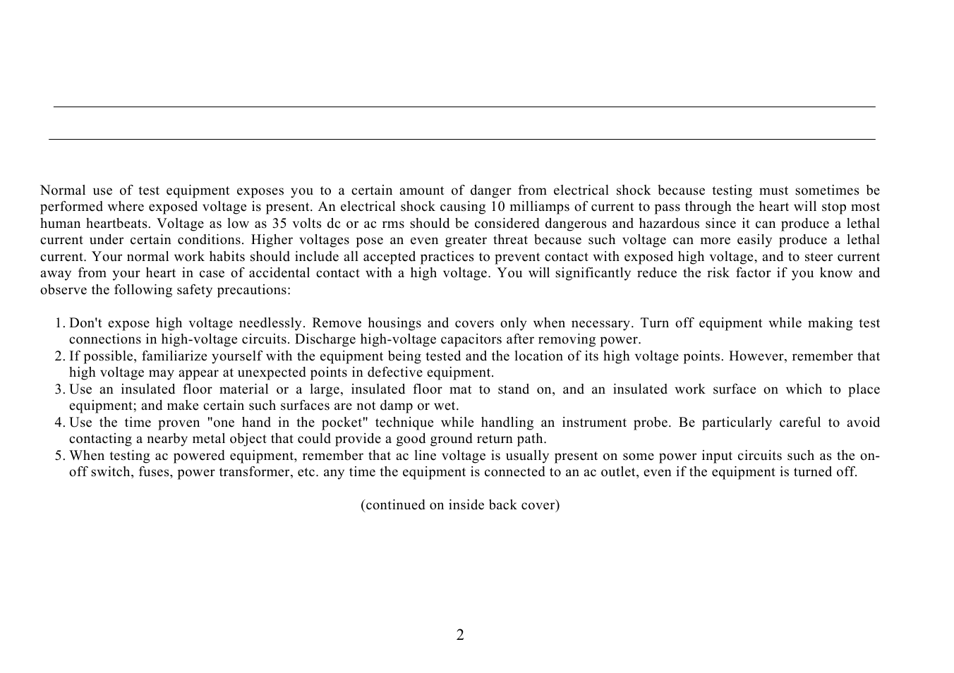 B&K Precision 4010A - Manual User Manual | Page 2 / 39