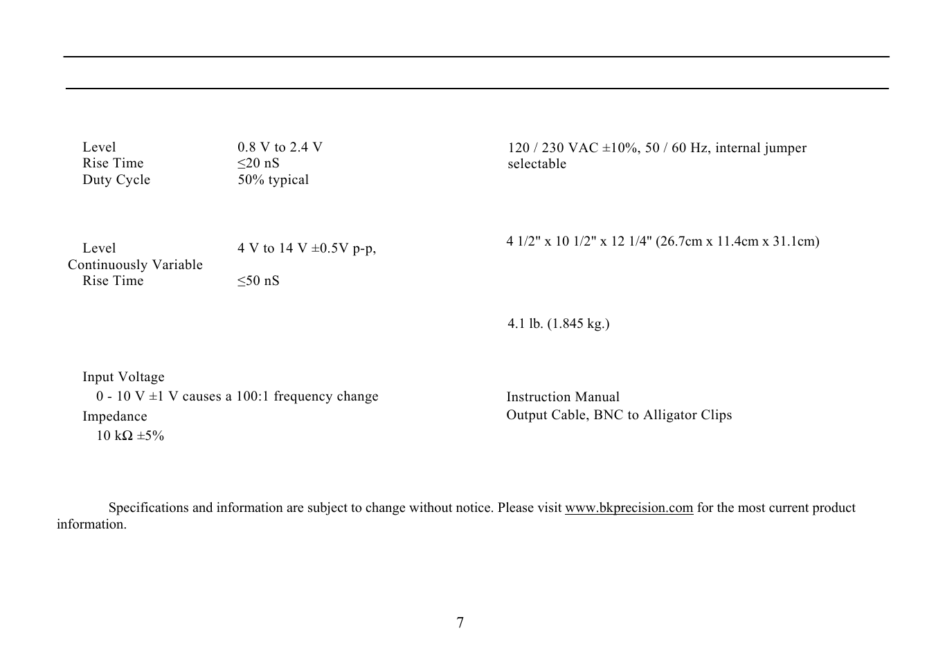 B&K Precision 4010A - Manual User Manual | Page 7 / 39