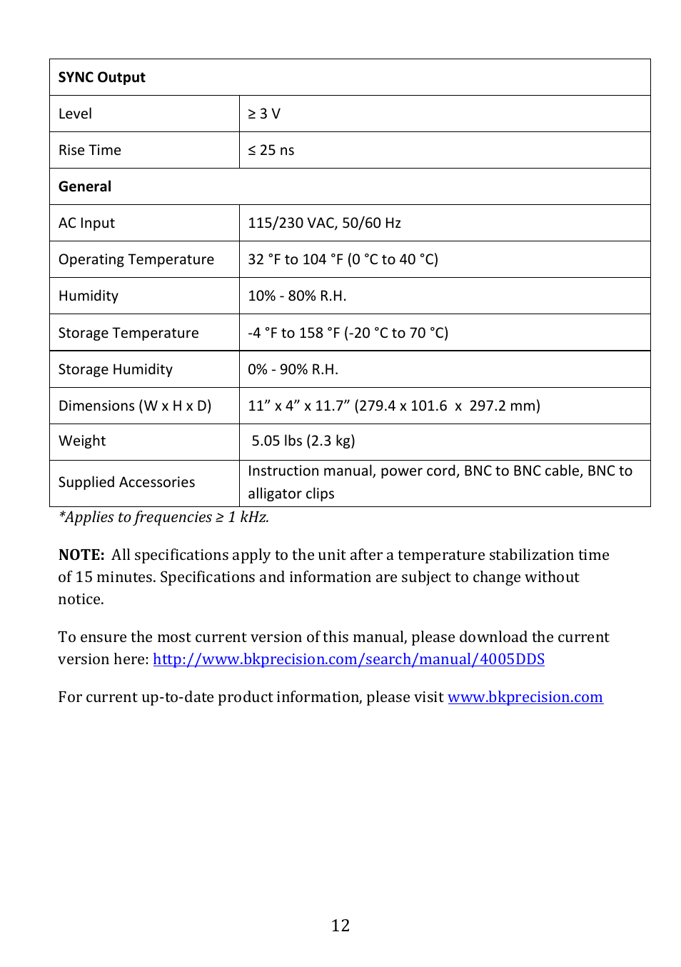 B&K Precision 4005DDS - Manual User Manual | Page 14 / 21