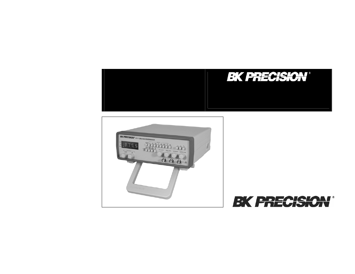 B&K Precision 4011A - Manual User Manual | 39 pages