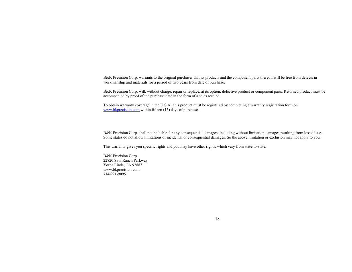 B&K Precision 4011A - Manual User Manual | Page 18 / 39