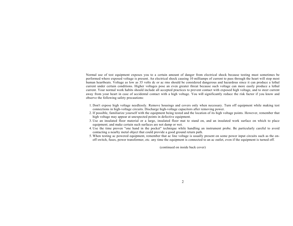 B&K Precision 4011A - Manual User Manual | Page 2 / 39
