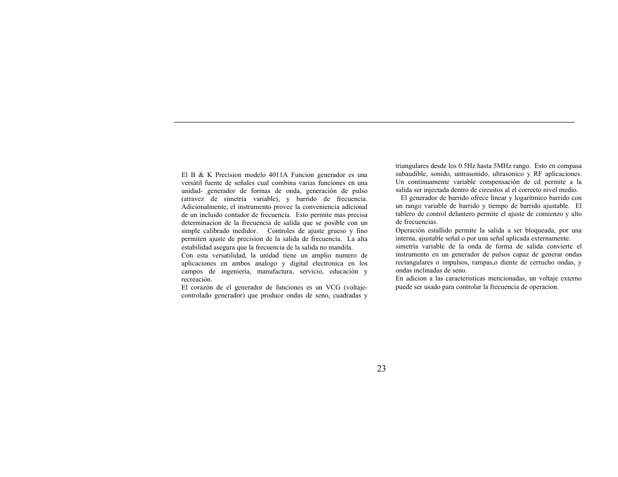 B&K Precision 4011A - Manual User Manual | Page 23 / 39