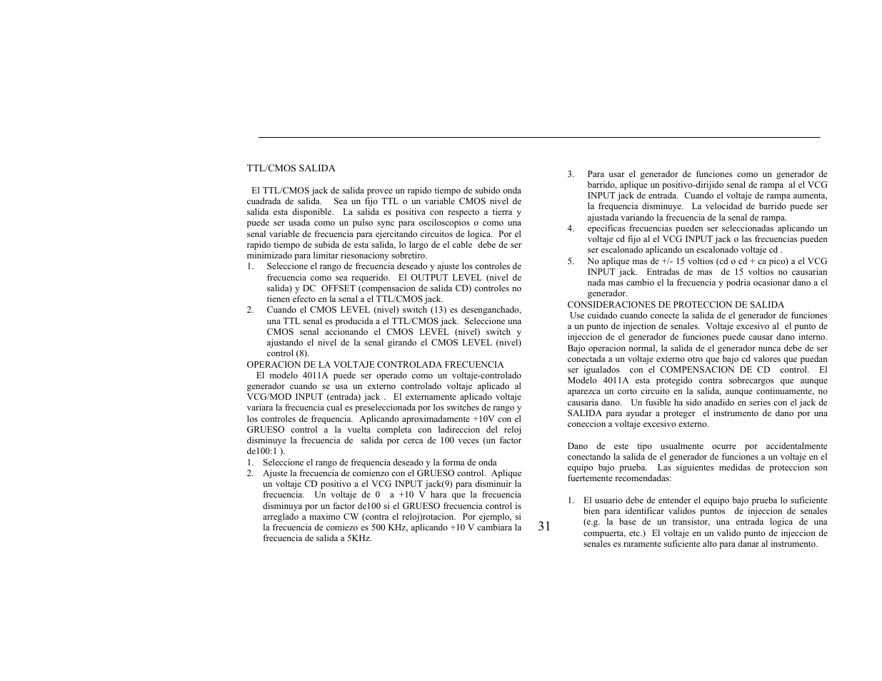 B&K Precision 4011A - Manual User Manual | Page 31 / 39