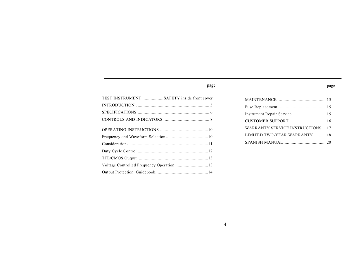 B&K Precision 4011A - Manual User Manual | Page 4 / 39