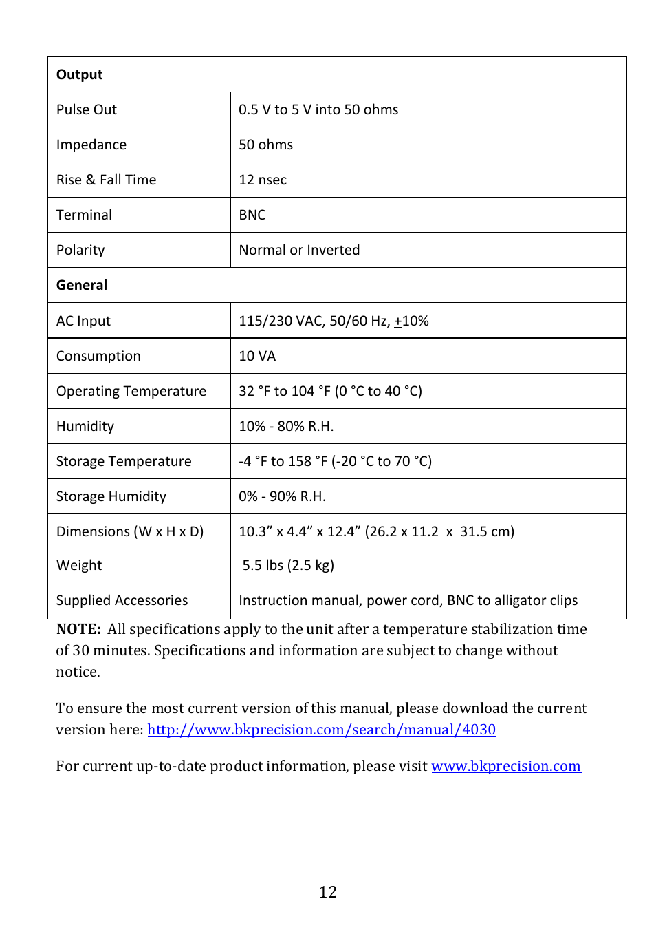 B&K Precision 4030 - Manual User Manual | Page 14 / 21