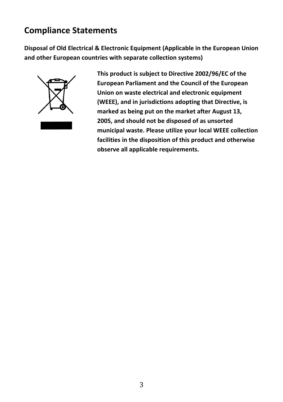 Compliance statements | B&K Precision 4030 - Manual User Manual | Page 5 / 21