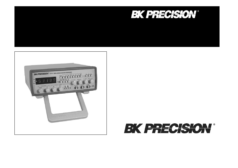 B&K Precision 4017A - Manual User Manual | 21 pages