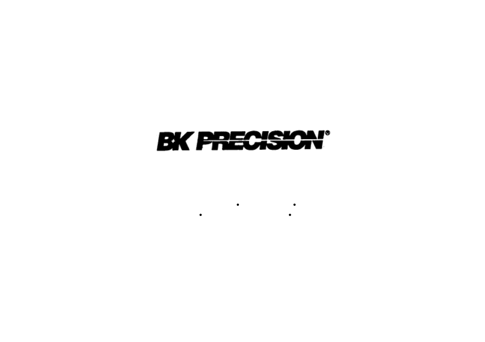 B&K Precision 4017A - Manual User Manual | Page 21 / 21