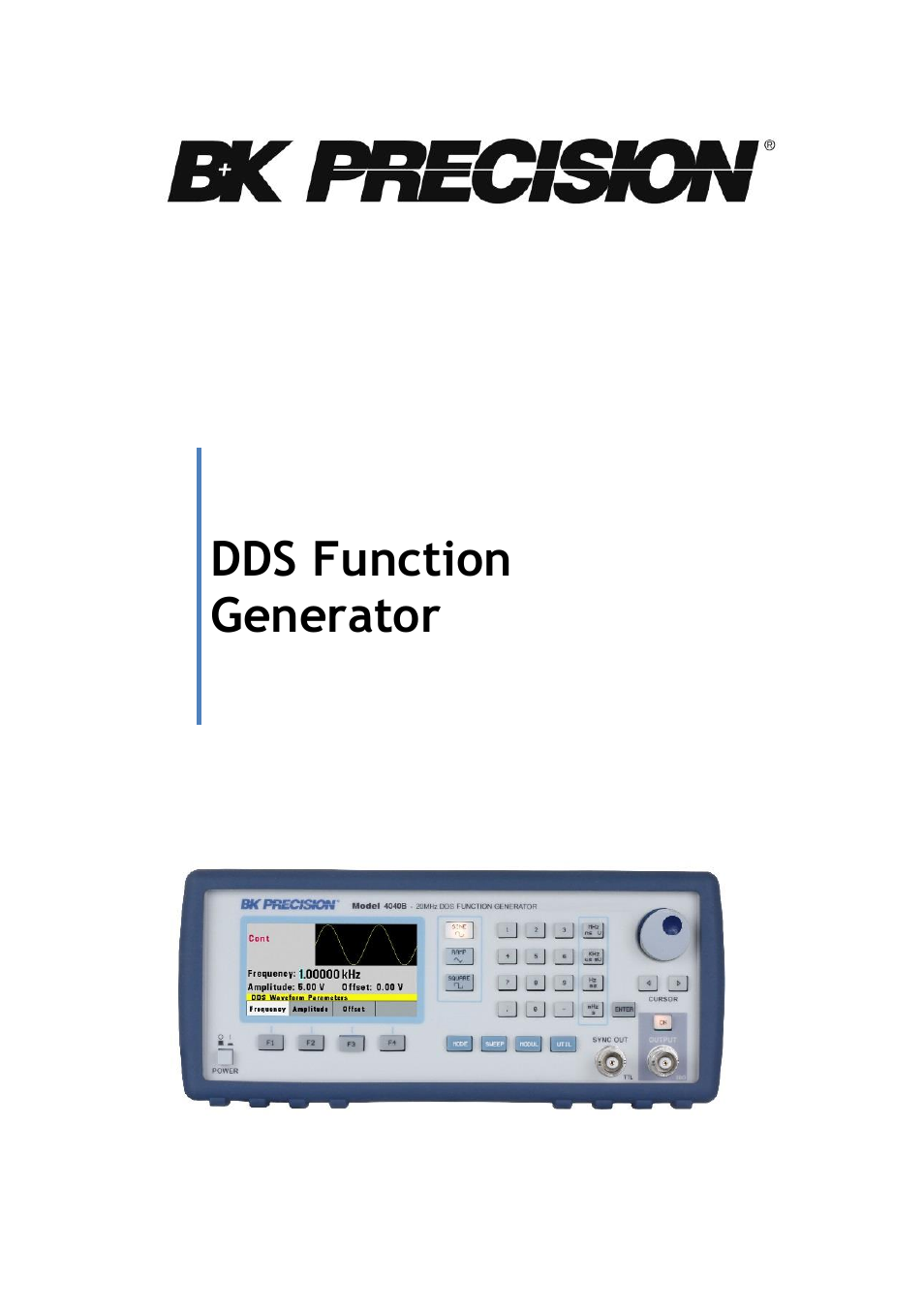 B&K Precision 4040B - Manual User Manual | 84 pages