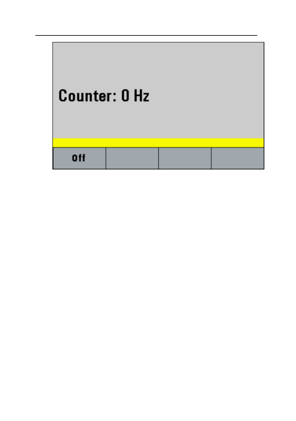 4 sweep key, Press f1 - off to turn off the counter | B&K Precision 4040B - Manual User Manual | Page 31 / 84