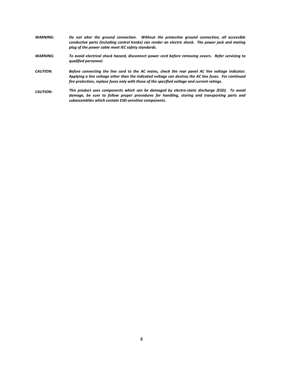 B&K Precision 4052-4055 - Manual User Manual | Page 4 / 78