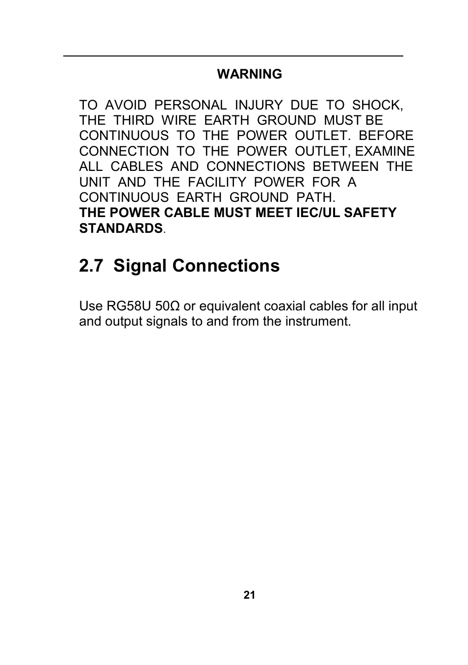 7 signal connections | B&K Precision 4045B - Manual User Manual | Page 21 / 110
