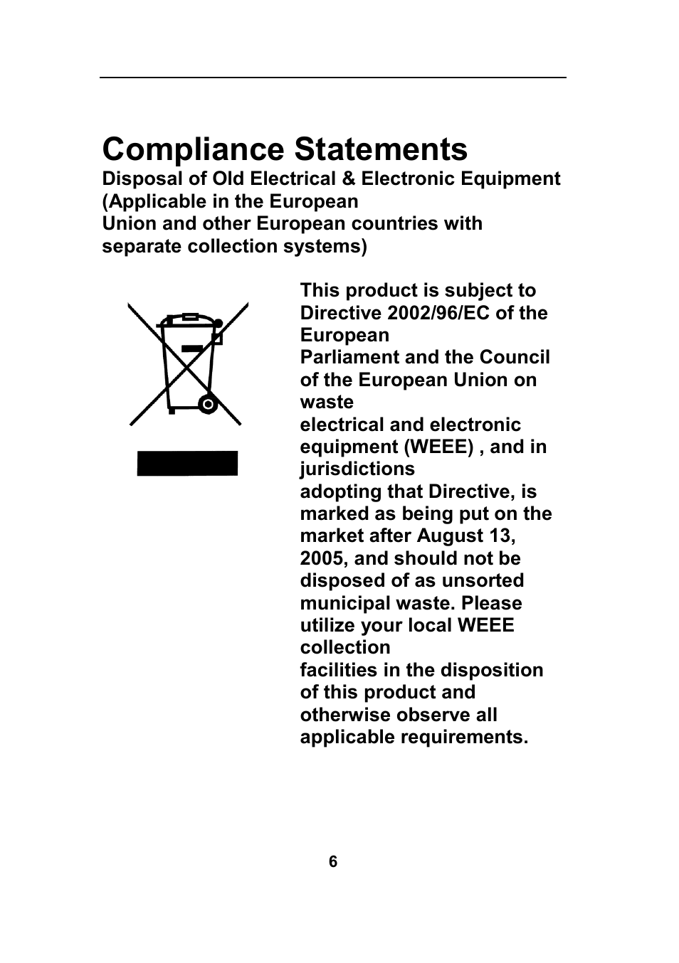 Compliance statements | B&K Precision 4045B - Manual User Manual | Page 6 / 110