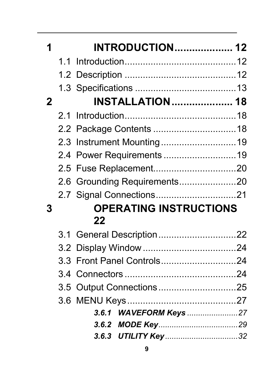 Introduction, Installation, Operating instructions 22 | B&K Precision 4045B - Manual User Manual | Page 9 / 110