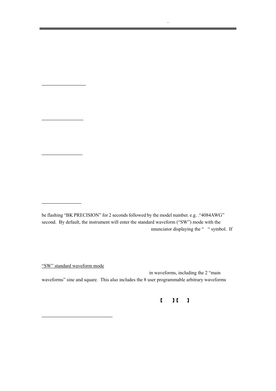 Operating instructions, 1 installation, Main operating modes | B&K Precision 4084-4087 - Manual User Manual | Page 18 / 60