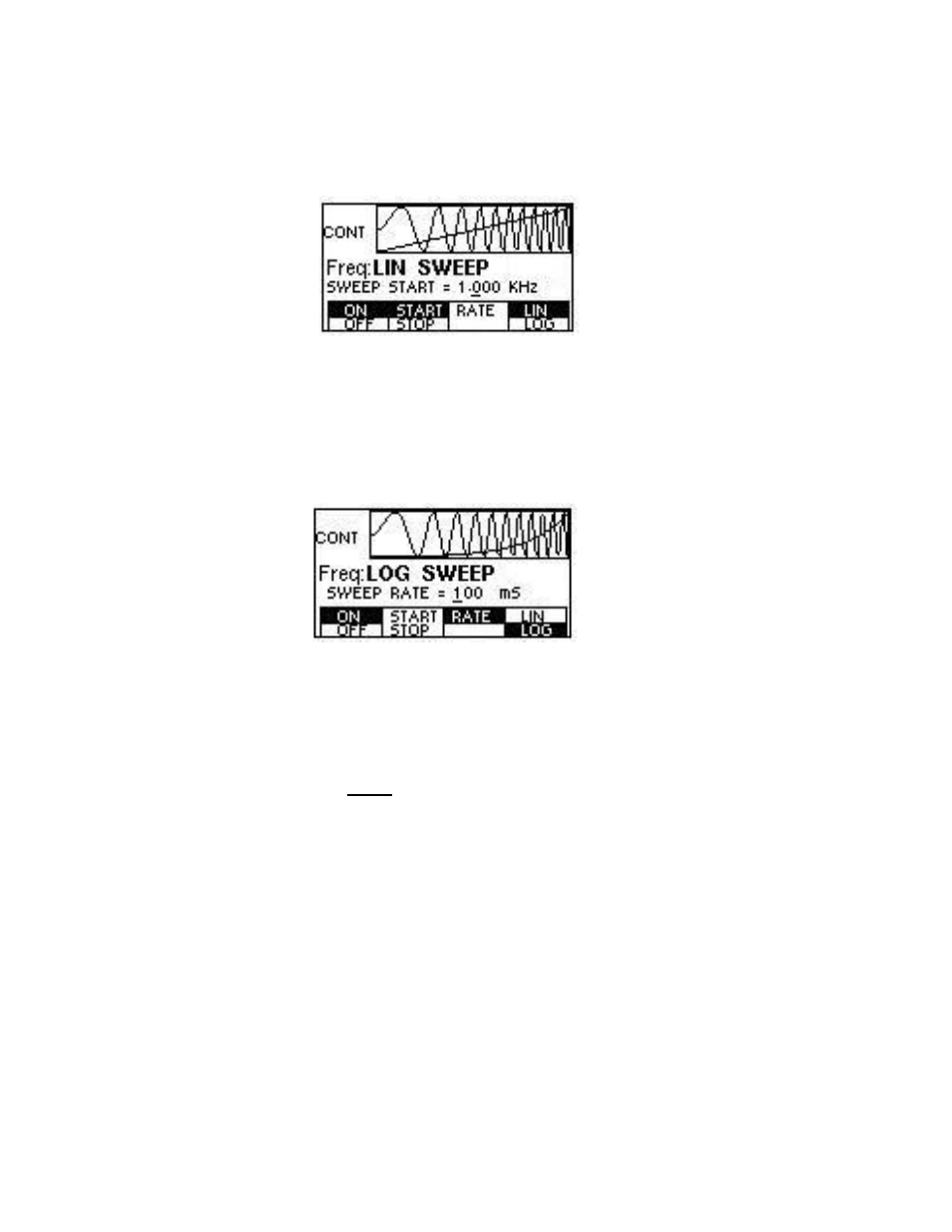 1 how to setup sweep in different modes, 8 modulation key | B&K Precision 4078 - Manual User Manual | Page 32 / 103