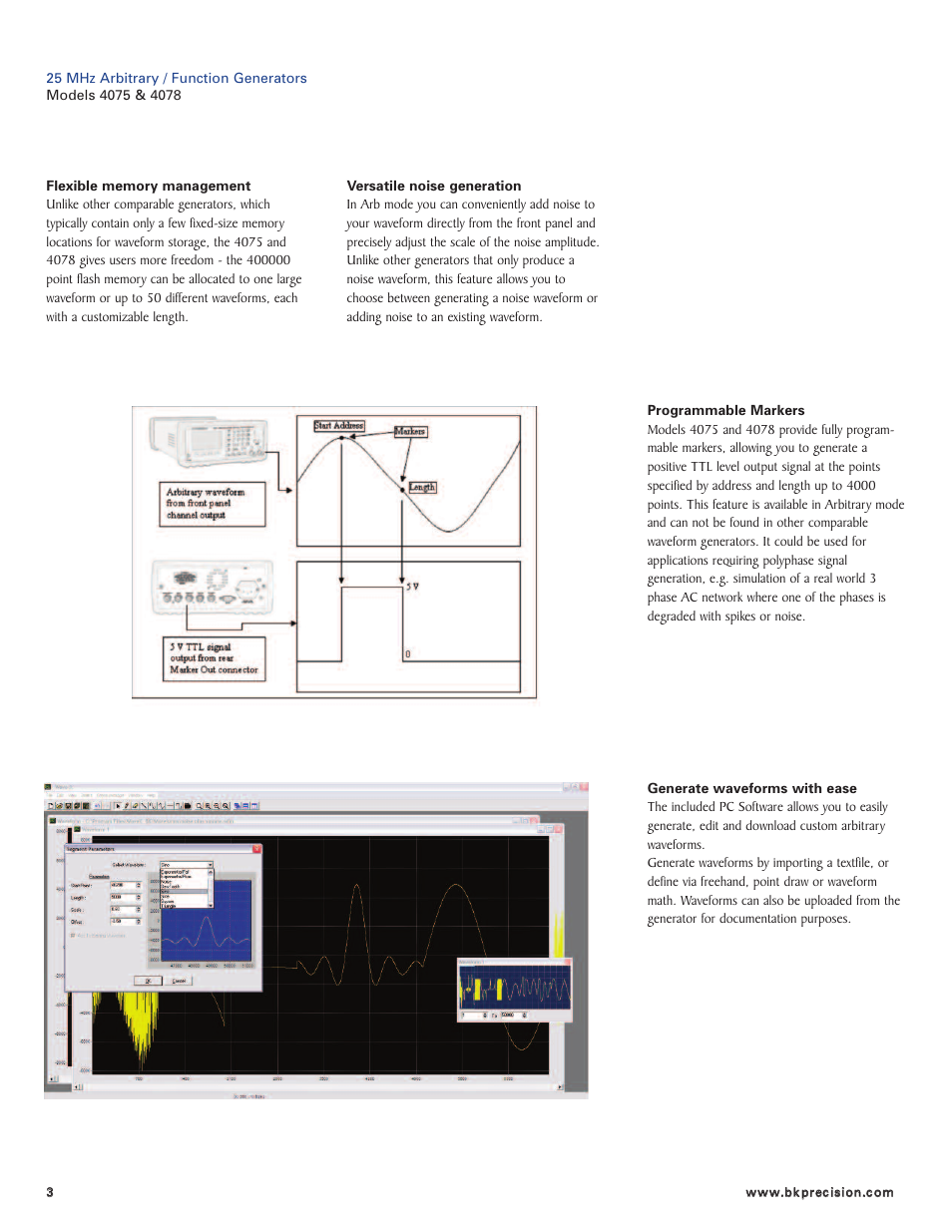 B&K Precision 4078 - Datasheet User Manual | Page 3 / 4